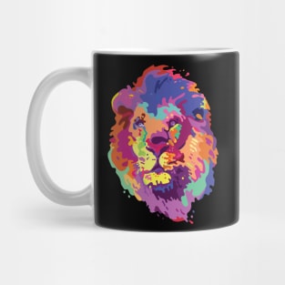 Lion Head Pop Art Mug